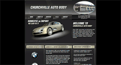 Desktop Screenshot of churchvilleautobody.com